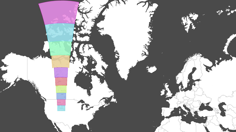 Illustration for article titled El verdadero tamaño de los países en comparación con el tamaño de los países sobre el mapa